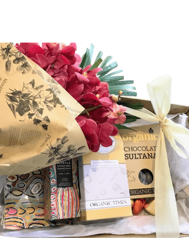 Orchid bouquet gift hamper