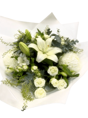 white bloom flower bouquet