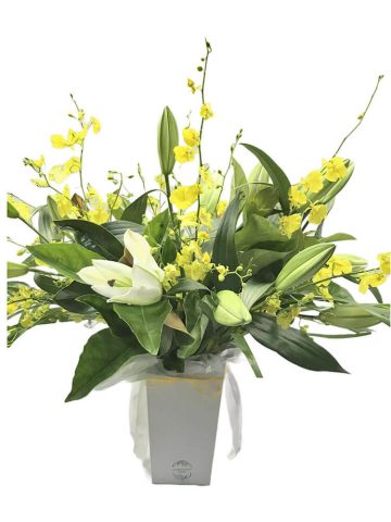 Lilies and Orchids in a Bag
