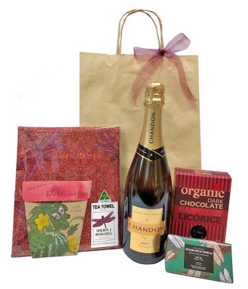 Gift hamper with bubbles