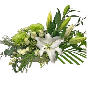 Classical white floral arrangement