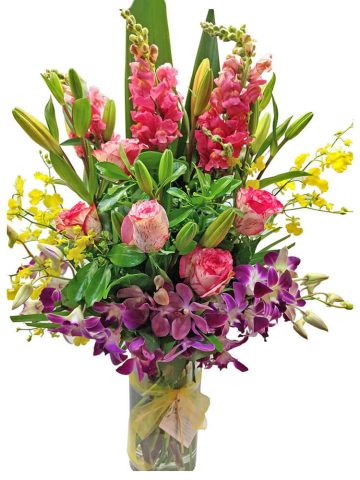 Colourful Flower Arrangement in a vase