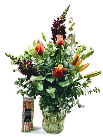Flower Arrangement and Handcream gift