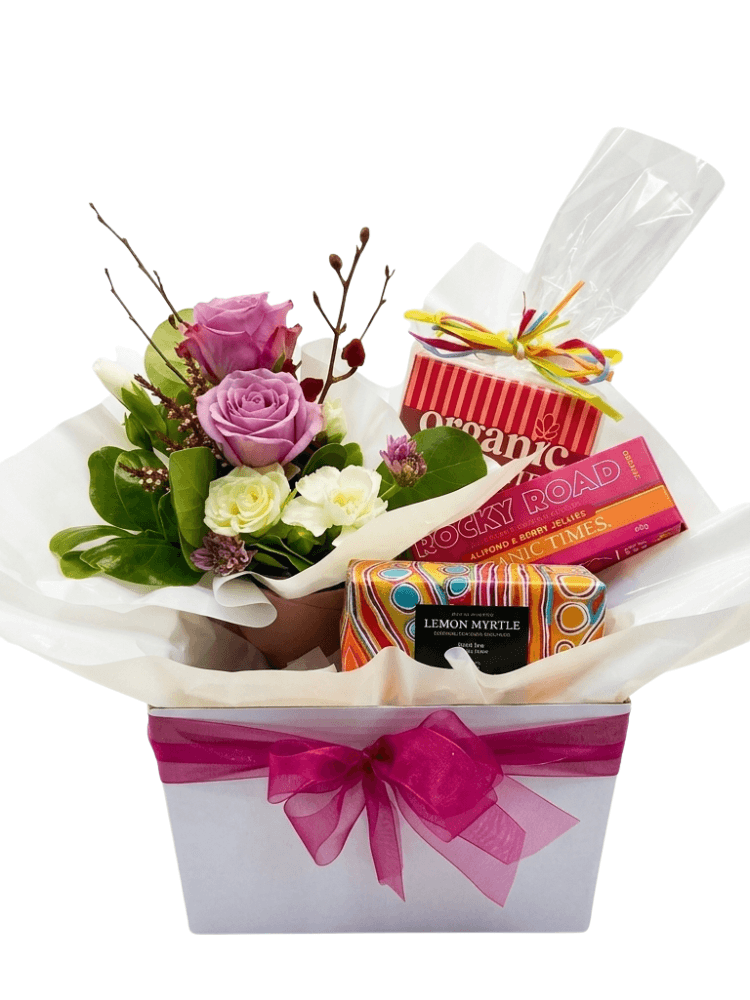 sweetie flower box with gifts